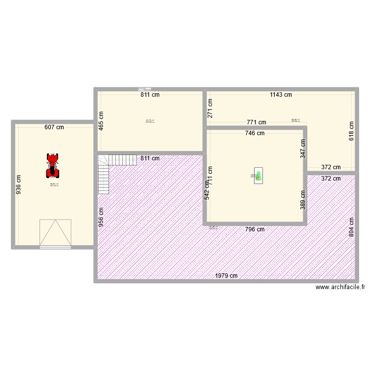 test. Plan de 5 pièces et 332 m2