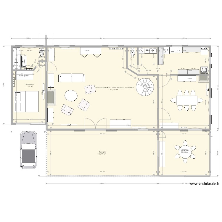 Chambre VS garage ok. Plan de 0 pièce et 0 m2