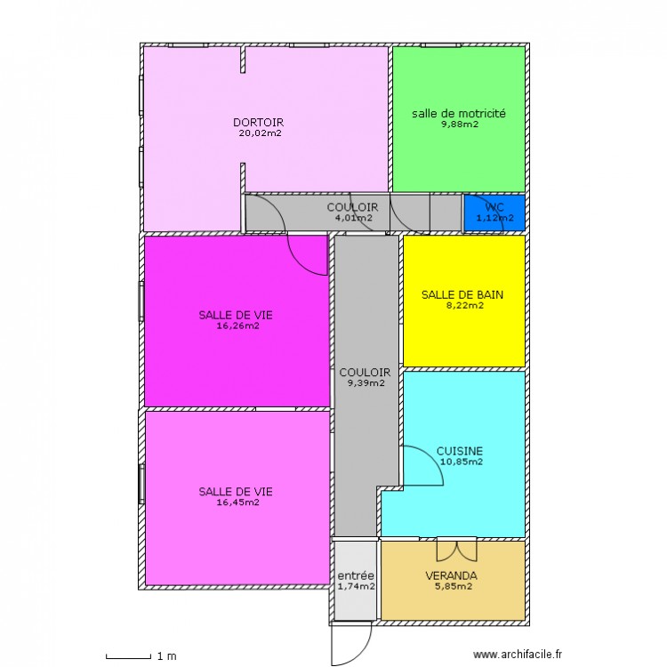 micro crèche 1. Plan de 0 pièce et 0 m2