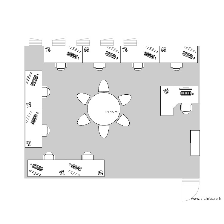 salle de formation. Plan de 0 pièce et 0 m2