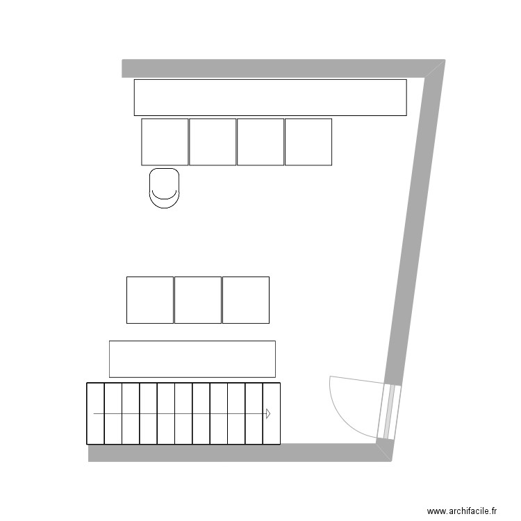 Mezzanine souka. Plan de 0 pièce et 0 m2