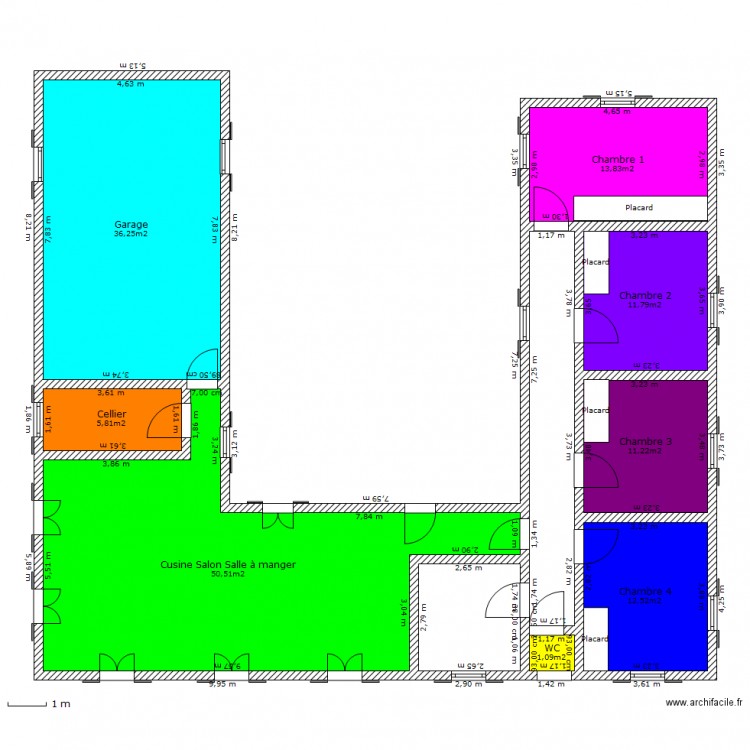 Maison. Plan de 0 pièce et 0 m2