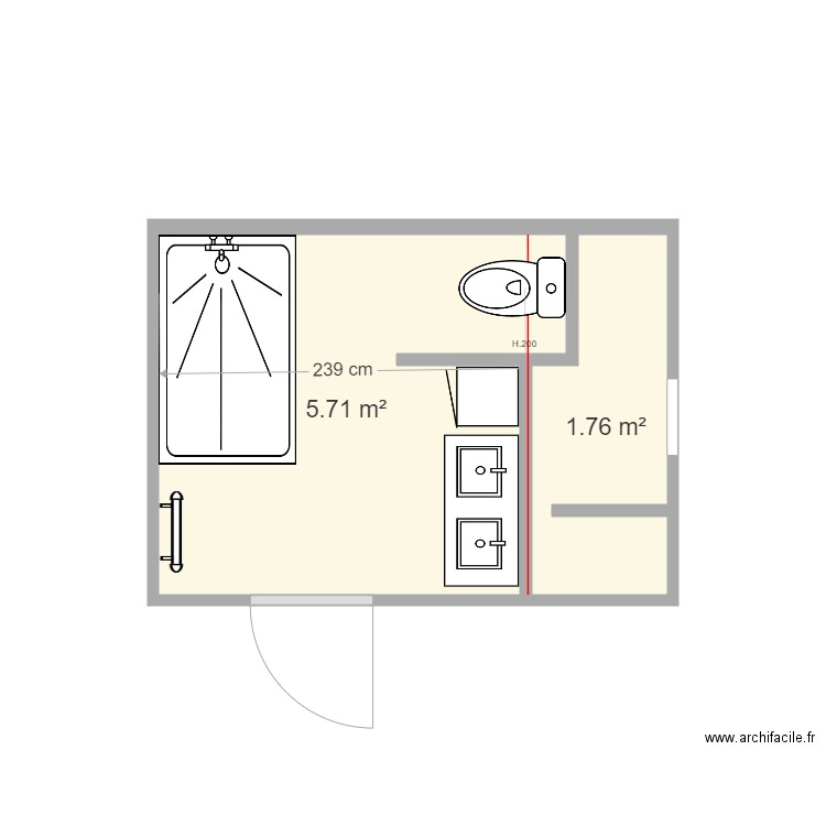 SDB Parents. Plan de 0 pièce et 0 m2