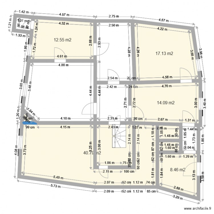 celleneuve def 1er étage. Plan de 0 pièce et 0 m2