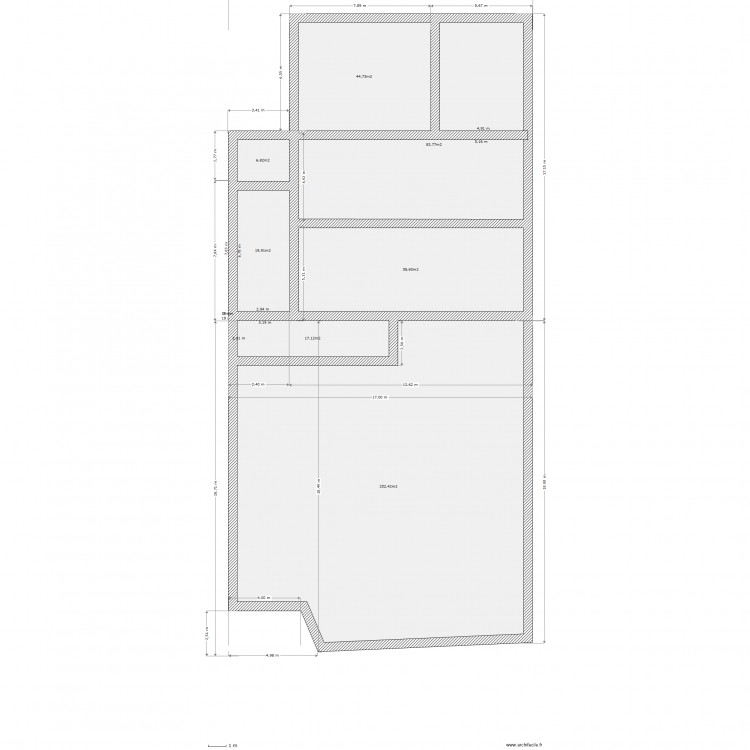 plan des fondations. Plan de 0 pièce et 0 m2