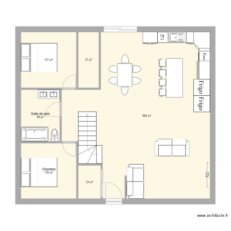 maison 36x32 test. Plan de 0 pièce et 0 m2