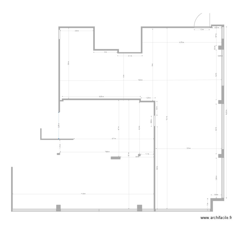 Plan Imprimerie vide . Plan de 0 pièce et 0 m2