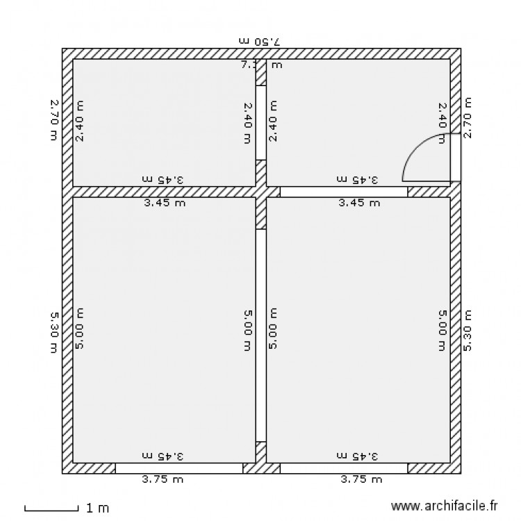 Garage double avec atelier. Plan de 0 pièce et 0 m2