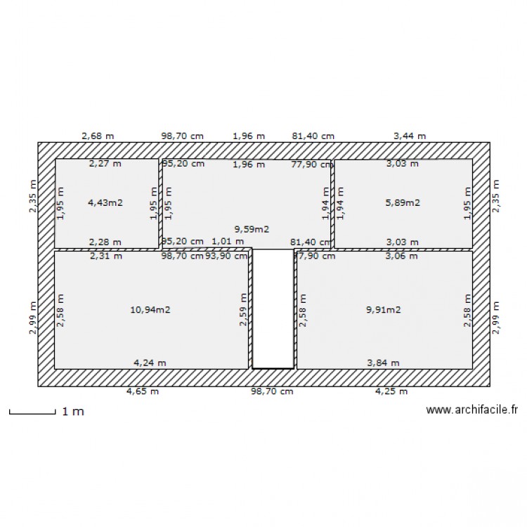 Combles aménagés. Plan de 0 pièce et 0 m2