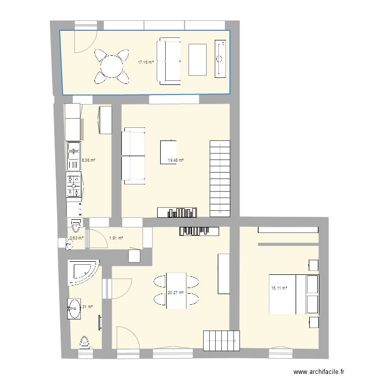 Gaston 1er. Plan de 0 pièce et 0 m2