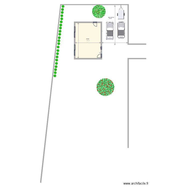 garage. Plan de 0 pièce et 0 m2