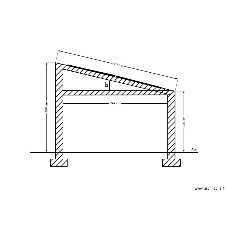 PARREIRA ALEIXO JOAO plan de coupe. Plan de 1 pièce et 1 m2