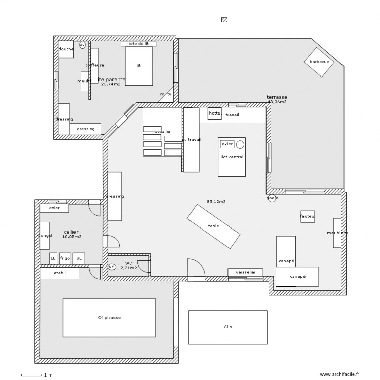 bas maison 1. Plan de 0 pièce et 0 m2