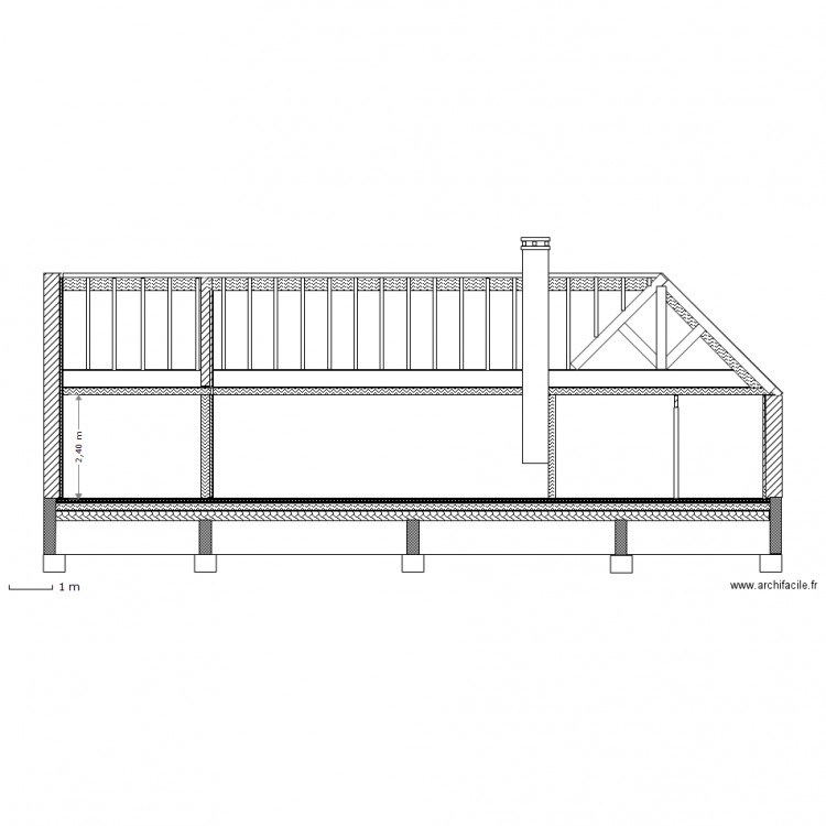 coupe A.A. Plan de 0 pièce et 0 m2