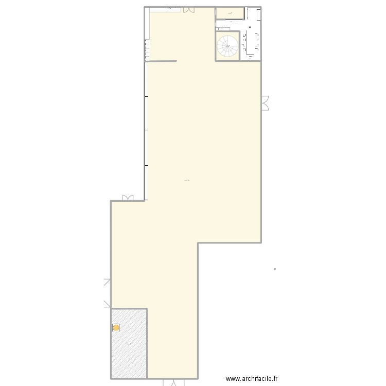 R la Cave 2. Plan de 4 pièces et 789 m2