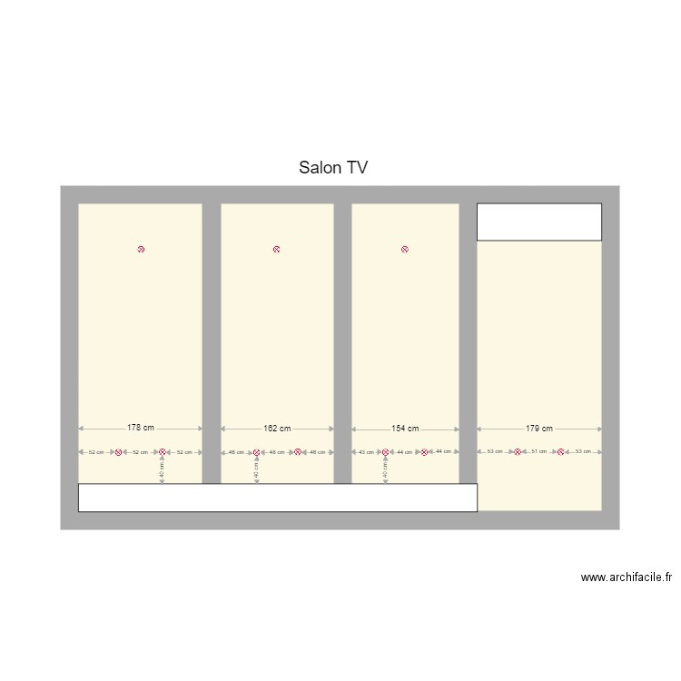 PROJET ENGIS SALON TV. Plan de 0 pièce et 0 m2