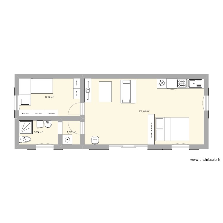 Le Pas de L'ille 2. Plan de 0 pièce et 0 m2