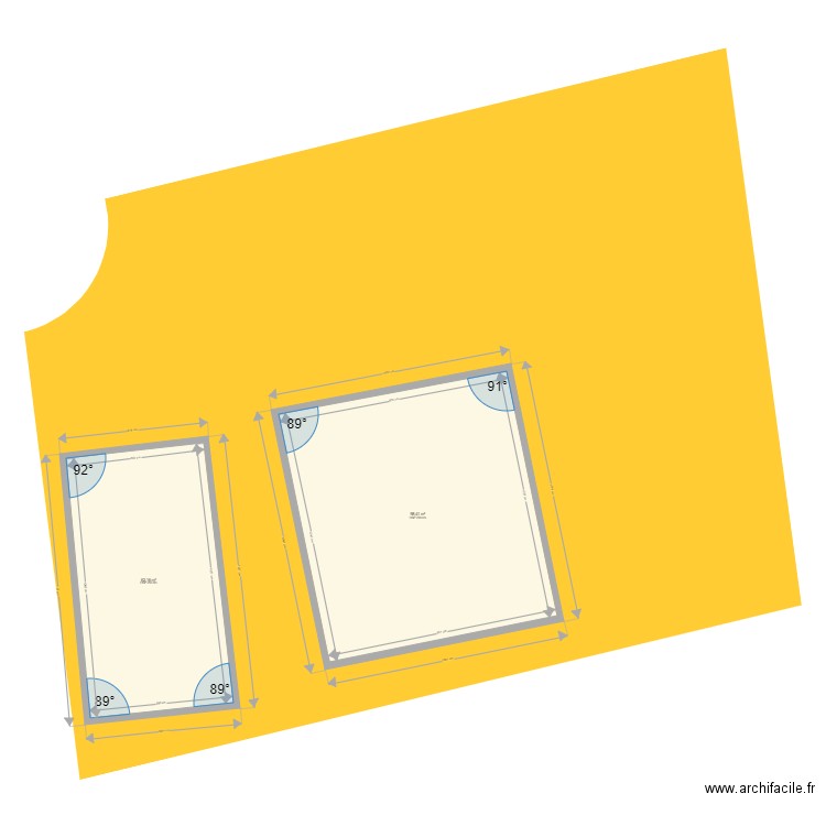 PLAN MAISON ARCHIFACILE PROJET CADASTRE. Plan de 0 pièce et 0 m2