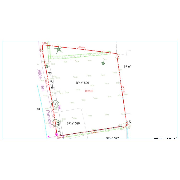 plan vierge. Plan de 0 pièce et 0 m2