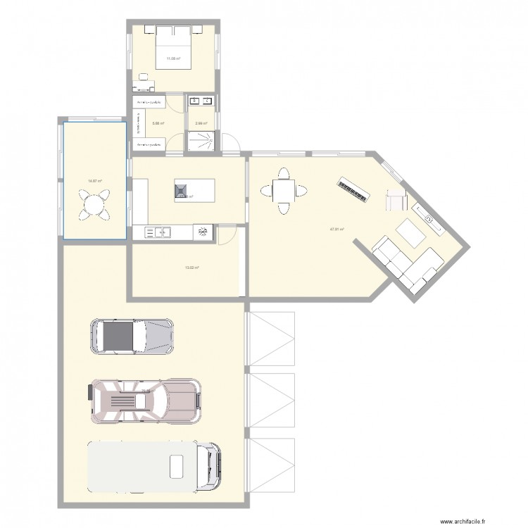 Maison. Plan de 0 pièce et 0 m2