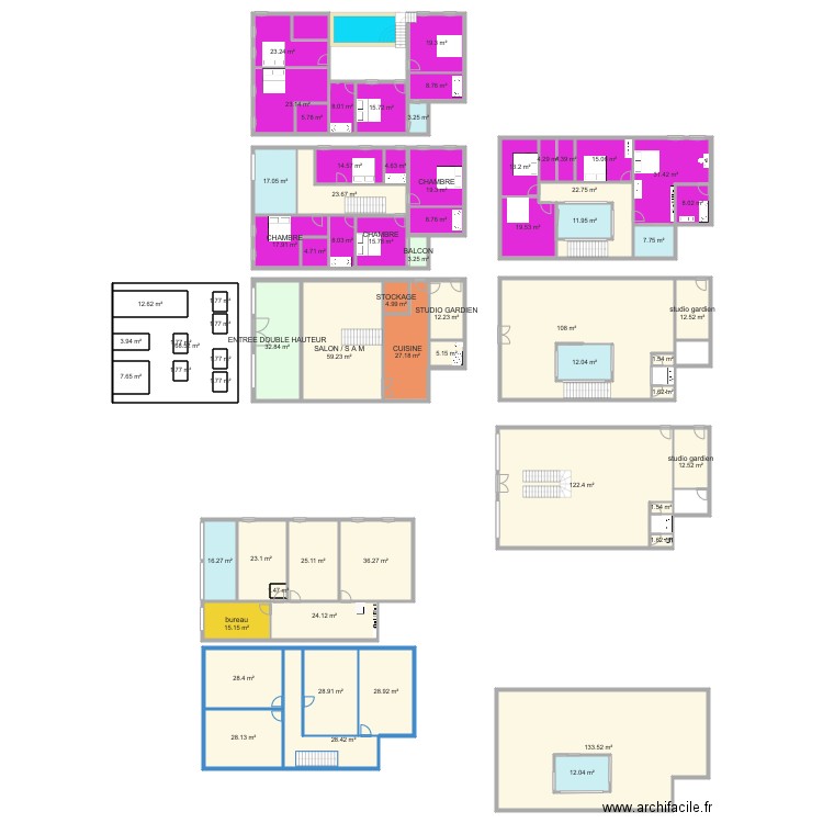 maison r2 hammamet. Plan de 0 pièce et 0 m2