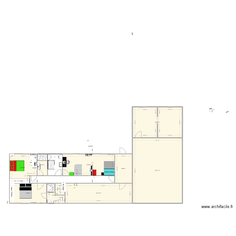 antoine. Plan de 10 pièces et 166 m2