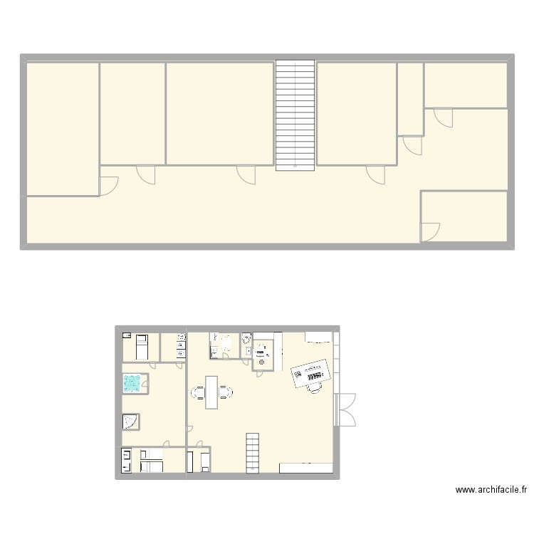 INSTITUT. Plan de 19 pièces et 259 m2