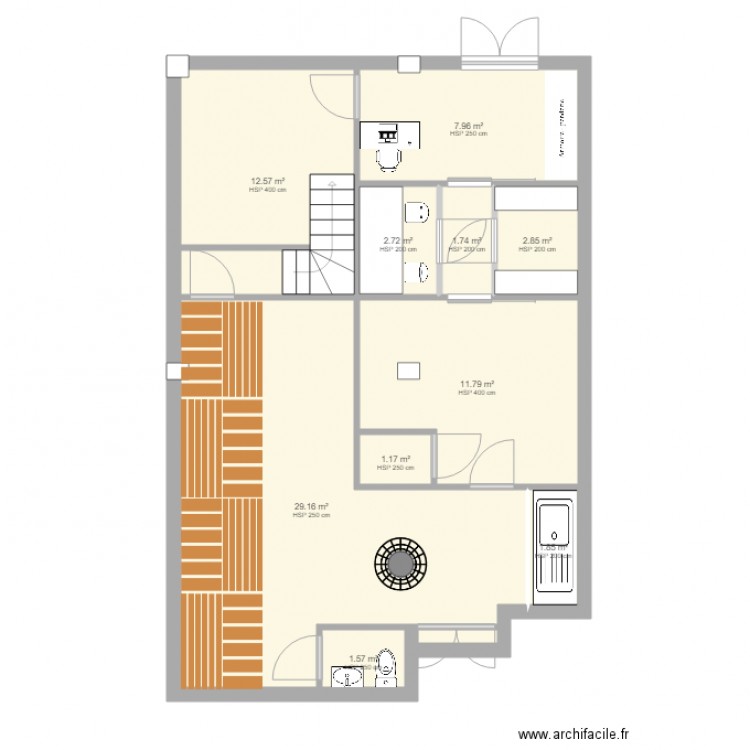 txoko 2. Plan de 0 pièce et 0 m2