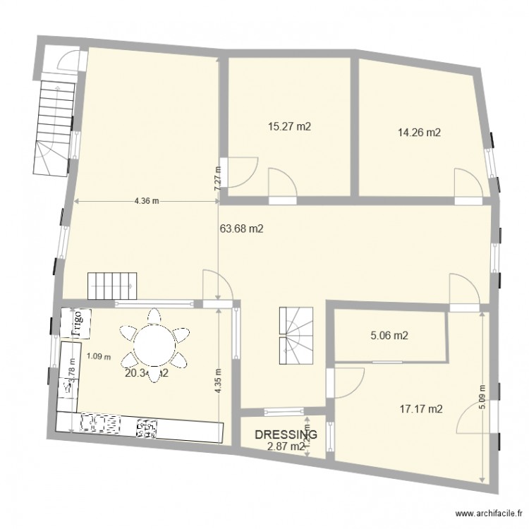 celleneuve projet 1er étage. Plan de 0 pièce et 0 m2