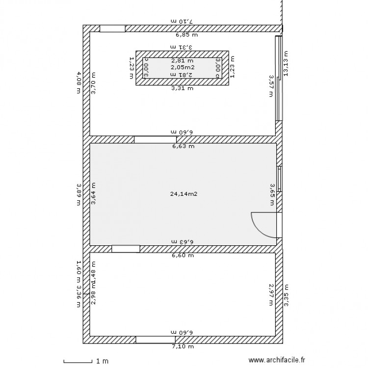 GARAGE. Plan de 0 pièce et 0 m2