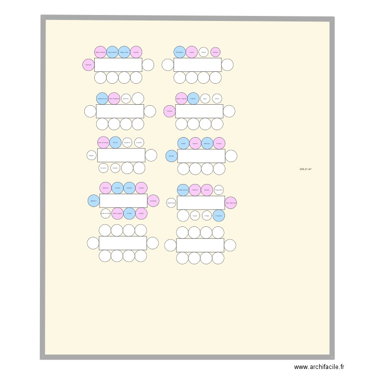 mariage. Plan de 1 pièce et 330 m2