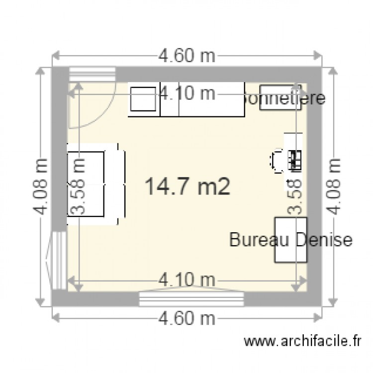 chambre 3. Plan de 0 pièce et 0 m2