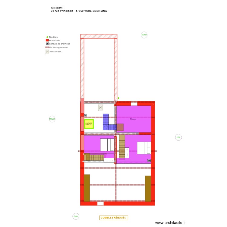 V-E_Combles rénovés. Plan de 0 pièce et 0 m2