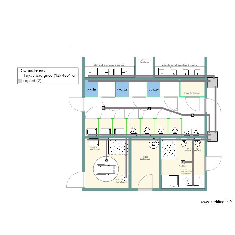 camping_plan_eaux_usée. Plan de 0 pièce et 0 m2