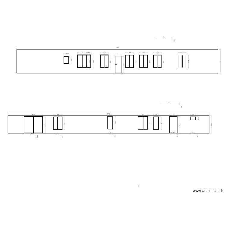 Plans de façade. Plan de 0 pièce et 0 m2