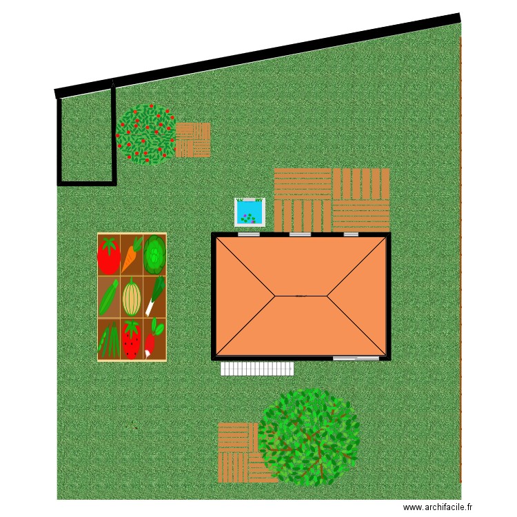 JARDIN BRUGUIERES. Plan de 1 pièce et 68 m2