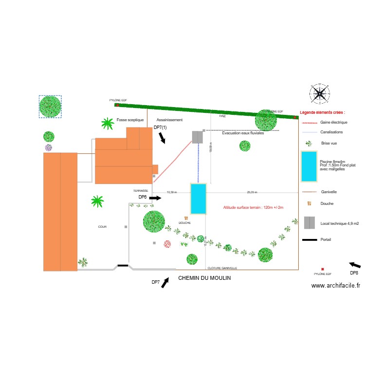 Plan de Masse D P 2 . Plan de 0 pièce et 0 m2