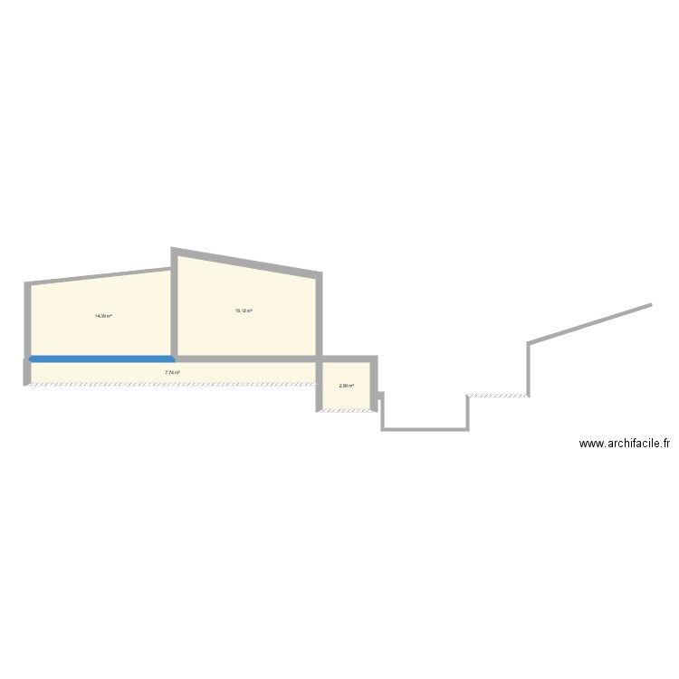 PISCINE EN COUPE. Plan de 0 pièce et 0 m2