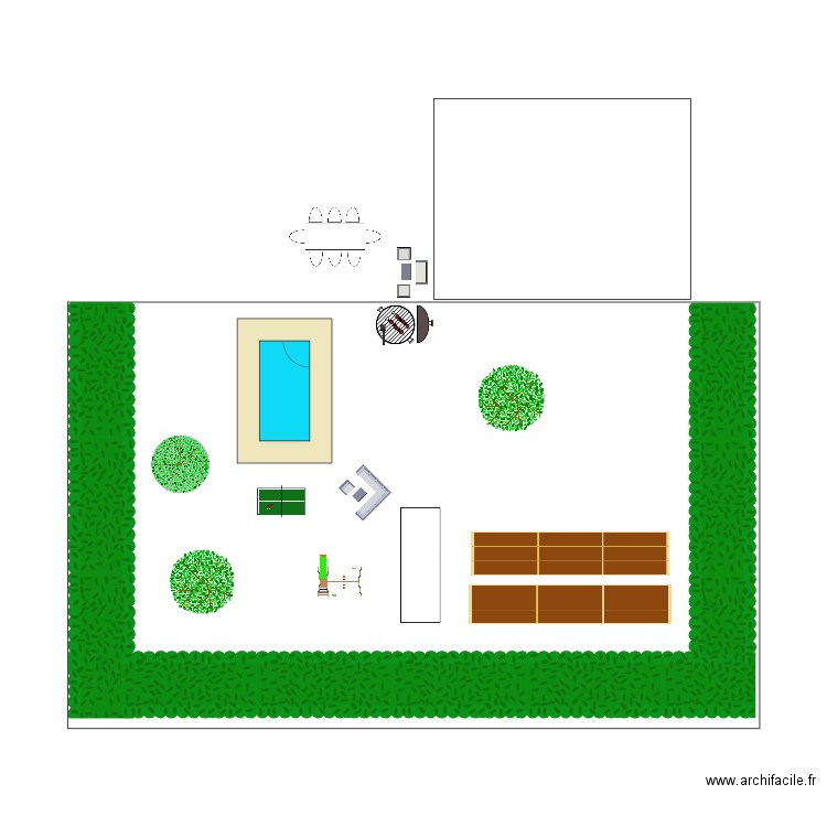 Jardin. Plan de 0 pièce et 0 m2