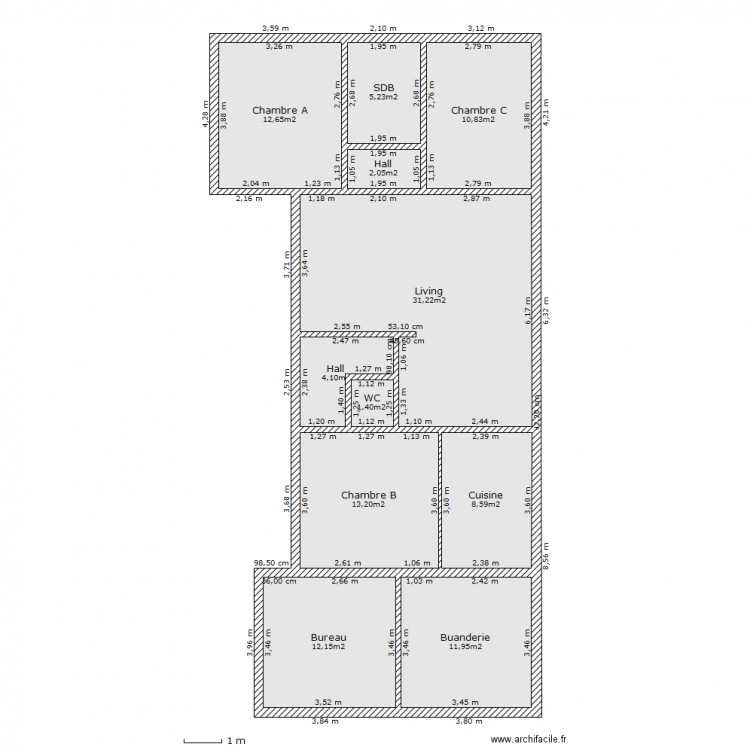 Actuel. Plan de 0 pièce et 0 m2