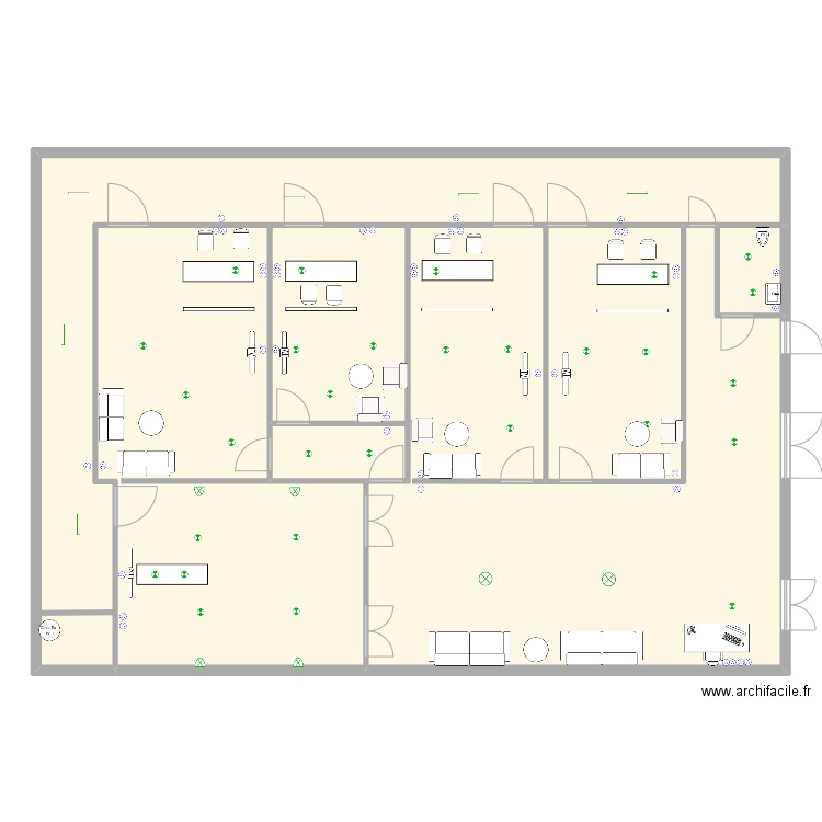 CHAMBRE FUNERAIRE MOUANS SARTOUX. Plan de 7 pièces et 278 m2