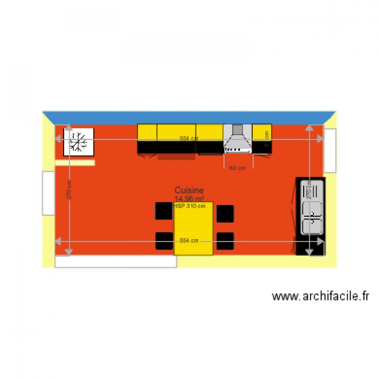 Cuisine. Plan de 0 pièce et 0 m2