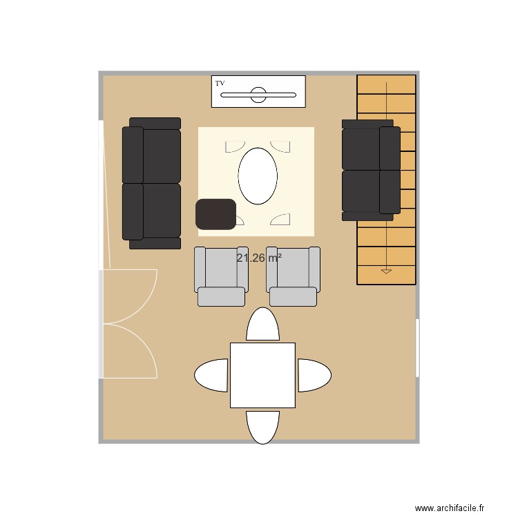 Salon 1. Plan de 0 pièce et 0 m2