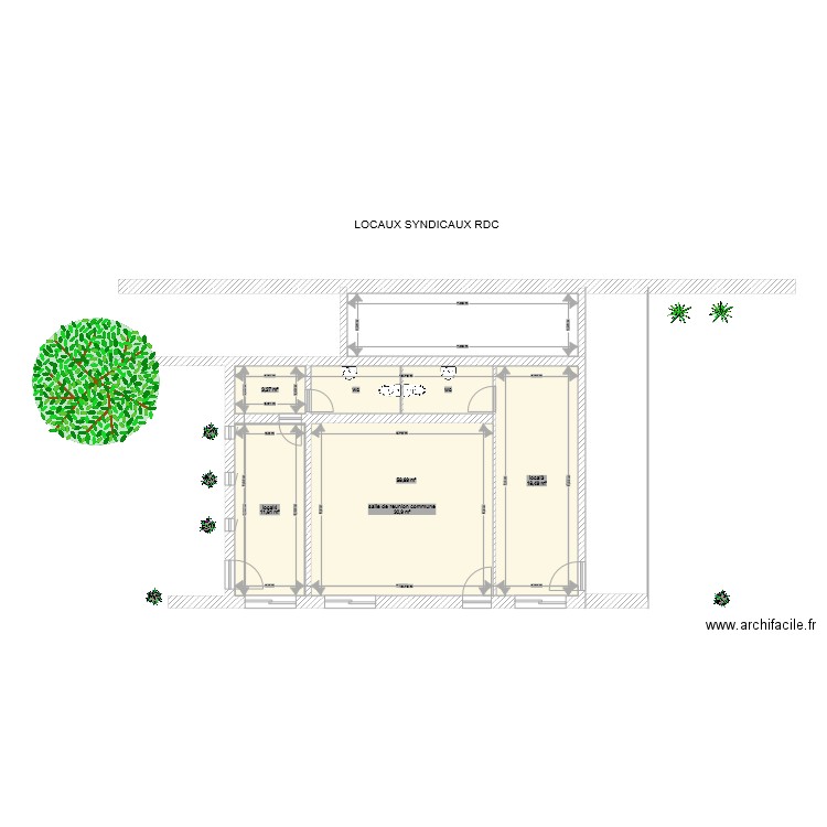 LOCAUX SYNDICAUX RDC. Plan de 0 pièce et 0 m2