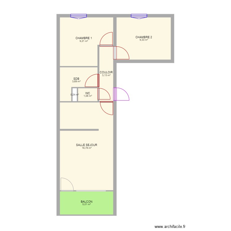 appart superbesse. Plan de 0 pièce et 0 m2