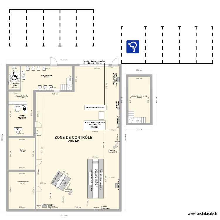 CCT mixte VL/CL LUTTERBACH. Plan de 6 pièces et 311 m2