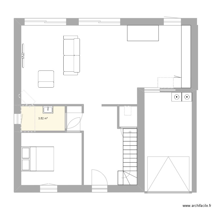 MAISON RDC. Plan de 0 pièce et 0 m2