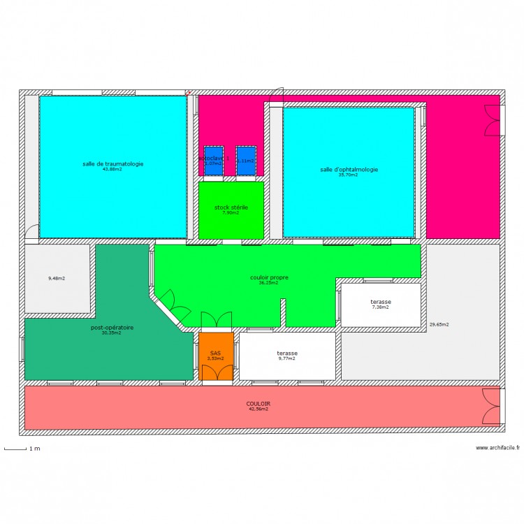 BLOC OPERATOIRE DJELFA. Plan de 0 pièce et 0 m2