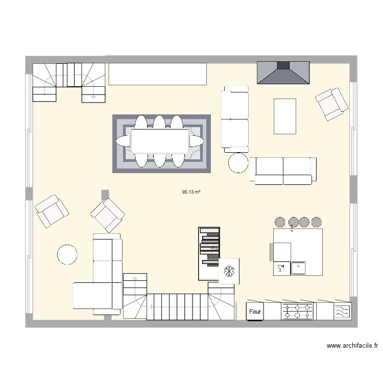 salon. Plan de 0 pièce et 0 m2