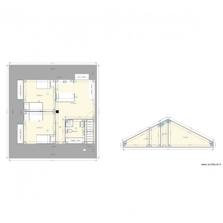 comble 2. Plan de 0 pièce et 0 m2